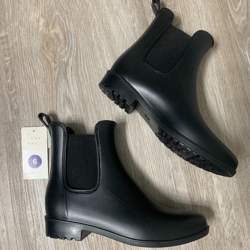 Black A New Day Waterproof Ankle Boots